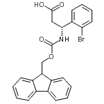 CAS 登录号：517905-84-9， (3R)-3-(2-溴苯基)-3-{[(9H-芴-9-基甲氧基)羰基]氨基}丙酸