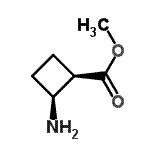 CAS 登录号：517914-00-0， 甲基(1R,2S)-2-氨基环丁烷羧酸酯