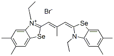 CAS#: 51799-69-0, 3-Ethyl-2-[3-(3-Ethyl-5,6-Dimethyl-3H-Benzoselenazol-2-Ylidene)-2-Methylprop-1-Enyl]-5,6-Dimethylbenzoselenazolium Bromide
