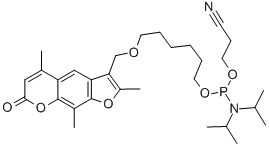 CAS#: 518046-08-7, N,N-Bis(1-Methylethyl)-Phosphoramidous Acid 2-Cyanoethyl-6-[(2,5,9-Trimethyl-7-Oxo-7H-Furo[3,2-g][1]Benzopyran-3-Yl)Methoxy]Hexyl Ester