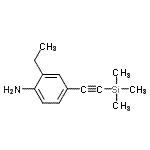 CAS#: 518342-63-7, 2-Ethyl-4-[(Trimethylsilyl)Ethynyl]Aniline
