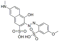 CAS#: 51838-10-9, 4-Hydroxy-3-[(4-Methoxy-2-Sulphophenyl)Azo]-7-(Methylamino)Naphthalene-2-Sulphonic Acid