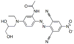 CAS#: 51897-39-3, N-[2-[(2,6-Dicyano-4-Nitrophenyl)Azo]-5-[(2,3-Dihydroxypropyl)Ethylamino]Phenyl]-Acetamide