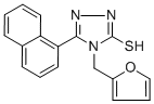CAS#: 519056-68-9, 4-(2-Furylmethyl)-5-(1-Naphthyl)-4H-1,2,4-Triazole-3-Thiol