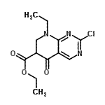CAS 登录号：51940-32-0， 乙基2-氯-8-乙基-5-氧代-5,6,7,8-四氢吡啶并[2,3-d]嘧啶-6-羧酸酯