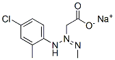 CAS 登录号：51955-66-9， [3-(4-氯-2-甲基苯基)-1-甲基三氮烯-2-基]乙酸钠