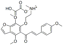 CAS#: 52171-36-5, 2-[4,7-Dimethoxy-5-(4-Methoxycinnamoyl)Benzofuran-6-Yloxy]Ethyldimethylammonium Hydrogen Oxalate