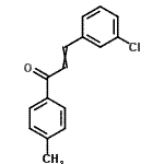 CAS 登录号：52182-34-0， 3-(3-氯苯基)-1-(4-甲基苯基)-2-丙烯-1-酮