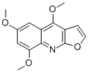 CAS#: 522-19-0, 4,6,8-Trimethoxyfuro[2,3-b]quinoline