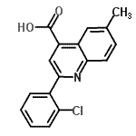 CAS 登录号：522598-05-6， 2-(2-氯苯基)-6-甲基-4-喹啉羧酸