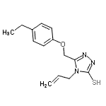CAS#: 522606-41-3, 4-Allyl-5-[(4-Ethylphenoxy)Methyl]-4H-1,2,4-Triazole-3-Thiol