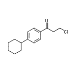 CAS#: 52344-63-5, 3-Chloro-1-(4-Cyclohexylphenyl)Propan-1-One