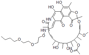 CAS#: 52370-32-8, 3-[2-(2-Butoxyethoxy)Ethoxyiminomethyl]Rifamycin Sv