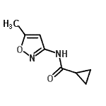 CAS 登录号：523989-42-6， N-(5-甲基-1,2-恶唑-3-基)环丙烷甲酰胺