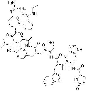 CAS#: 52435-06-0, 6-D-Alanine-9-(N-ethyl-L-prolinamide)-10-deglycinamide-luteinizing hormone-releasing hormone