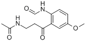 CAS 登录号：52450-38-1， N-[3-[2-(甲酰氨基)-5-甲氧基苯基]-3-氧代丙基]乙酰胺