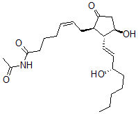 CAS 登录号：52533-44-5， N-乙酰基前列腺素 E2 甲酰胺