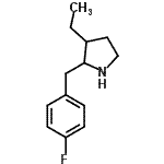 CAS 登录号：525537-12-6， 3-乙基-2-(4-氟苄基)吡咯烷