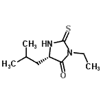 CAS 登录号：525601-79-0， (5S)-3-乙基-5-异丁基-2-硫代-4-咪唑烷酮