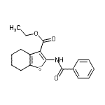 CAS#: 52580-57-1, Ethyl 2-(Benzoylamino)-4,5,6,7-Tetrahydro-1-Benzothiophene-3-Carboxylate
