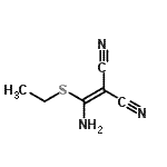 CAS 登录号：52843-93-3， [氨基(乙硫基)亚甲基]丙二腈