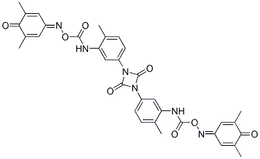 CAS#: 53034-92-7, 1,3-Bis[3-[[[[(3,5-Dimethyl-4-Oxocyclohexa-2,5-Dien-1-Ylidene)Amino]Oxy]Carbonyl]Amino]-p-Tolyl]-1,3-Diazetidine-2,4-Dione