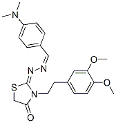 CAS#: 53068-43-2, 4-(Dimethylamino)-2-[3-[2-(3,4-Dimethoxyphenyl)Ethyl]-4-Oxo-2-Thiazolidinylidene]Hydrazone
