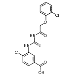 CAS#: 531543-15-4, 4-Chloro-3-({[(2-Chlorophenoxy)Acetyl]Carbamothioyl}Amino)Benzoic Acid
