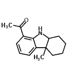 CAS 登录号：53155-57-0， 1-(4A-甲基-2,3,4,4A,9,9A-六氢-1H-咔唑-8-基)乙酮