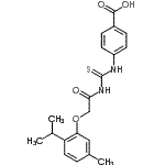 CAS 登录号：532389-58-5， 4-({[(2-异丙基-5-甲基苯氧基)乙酰基]硫代氨基甲酰}氨基)苯甲酸
