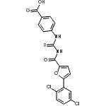 CAS#: 532407-74-2, 4-({[5-(2,5-Dichlorophenyl)-2-Furoyl]Carbamothioyl}Amino)Benzoic Acid