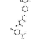 CAS#: 532417-76-8, 4-Chloro-3-({[3-(4-Isopropylphenyl)Acryloyl]Carbamothioyl}Amino)Benzoic Acid