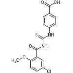 CAS#: 532422-17-6, 4-{[(5-Chloro-2-Methoxybenzoyl)Carbamothioyl]Amino}Benzoic Acid
