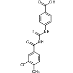 CAS#: 532429-65-5, 4-{[(3-Chloro-4-Methylbenzoyl)Carbamothioyl]Amino}Benzoic Acid