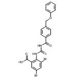 CAS#: 532431-31-5, 3,5-Dibromo-2-({[4-(Phenoxymethyl)Benzoyl]Carbamothioyl}Amino)Benzoic Acid
