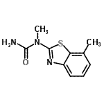 CAS 登录号：53284-70-1， 1-甲基-1-(7-甲基-1,3-苯并噻唑-2-基)脲
