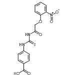 CAS 登录号：532940-59-3， 4-({[(2-硝基苯氧基)乙酰基]硫代氨基甲酰}氨基)苯甲酸