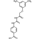 CAS 登录号：532979-46-7， 4-({[(3,5-二甲基苯氧基)乙酰基]硫代氨基甲酰}氨基)苯甲酸