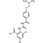 CAS#: 533919-33-4, 3,5-Dichloro-2-{[(4-Isobutoxybenzoyl)Carbamothioyl]Amino}Benzoic Acid