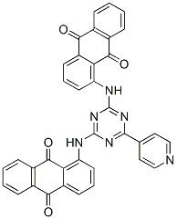 CAS#: 53460-09-6, 1,1'-[[6-(Pyridin-4-Yl)-1,3,5-Triazine-2,4-Diyl]Diimino]Bisanthraquinone