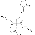 CAS 登录号：53478-26-5， 二乙基乙酰氨基[4-(2-氧代-1,3-恶唑烷-3-基)丁基]丙二酸酯