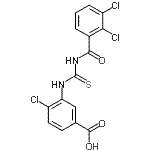 CAS#: 535944-78-6, 4-Chloro-3-{[(2,3-Dichlorobenzoyl)Carbamothioyl]Amino}Benzoic Acid