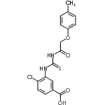 CAS#: 535945-48-3, 4-Chloro-3-({[(4-Methylphenoxy)Acetyl]Carbamothioyl}Amino)Benzoic Acid