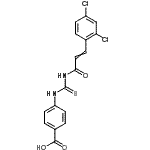 CAS 登录号：535946-86-2， 4-({[3-(2,4-二氯苯基)丙烯酰]硫代氨基甲酰}氨基)苯甲酸