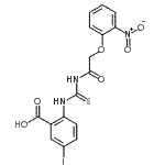 CAS#: 535954-70-2, 5-Iodo-2-({[(2-Nitrophenoxy)Acetyl]Carbamothioyl}Amino)Benzoic Acid