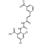 CAS#: 535957-34-7, 3,5-Dichloro-2-({[3-(3-Nitrophenyl)Acryloyl]Carbamothioyl}Amino)Benzoic Acid