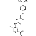 CAS#: 535964-55-7, 4-Chloro-3-({[(4-Isopropylphenoxy)Acetyl]Carbamothioyl}Amino)Benzoic Acid