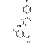 CAS#: 535979-90-9, 4-Chloro-3-{[(4-Fluorobenzoyl)Carbamothioyl]Amino}Benzoic Acid