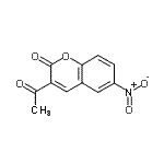 CAS 登录号：53653-67-1， 3-乙酰基-6-硝基-2H-苯并吡喃-2-酮
