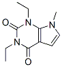 CAS#: 53681-01-9, 1,3-Diethyl-7-Methyl-1H-Pyrrolo[2,3-d]Pyrimidine-2,4(3H,7H)-Dione